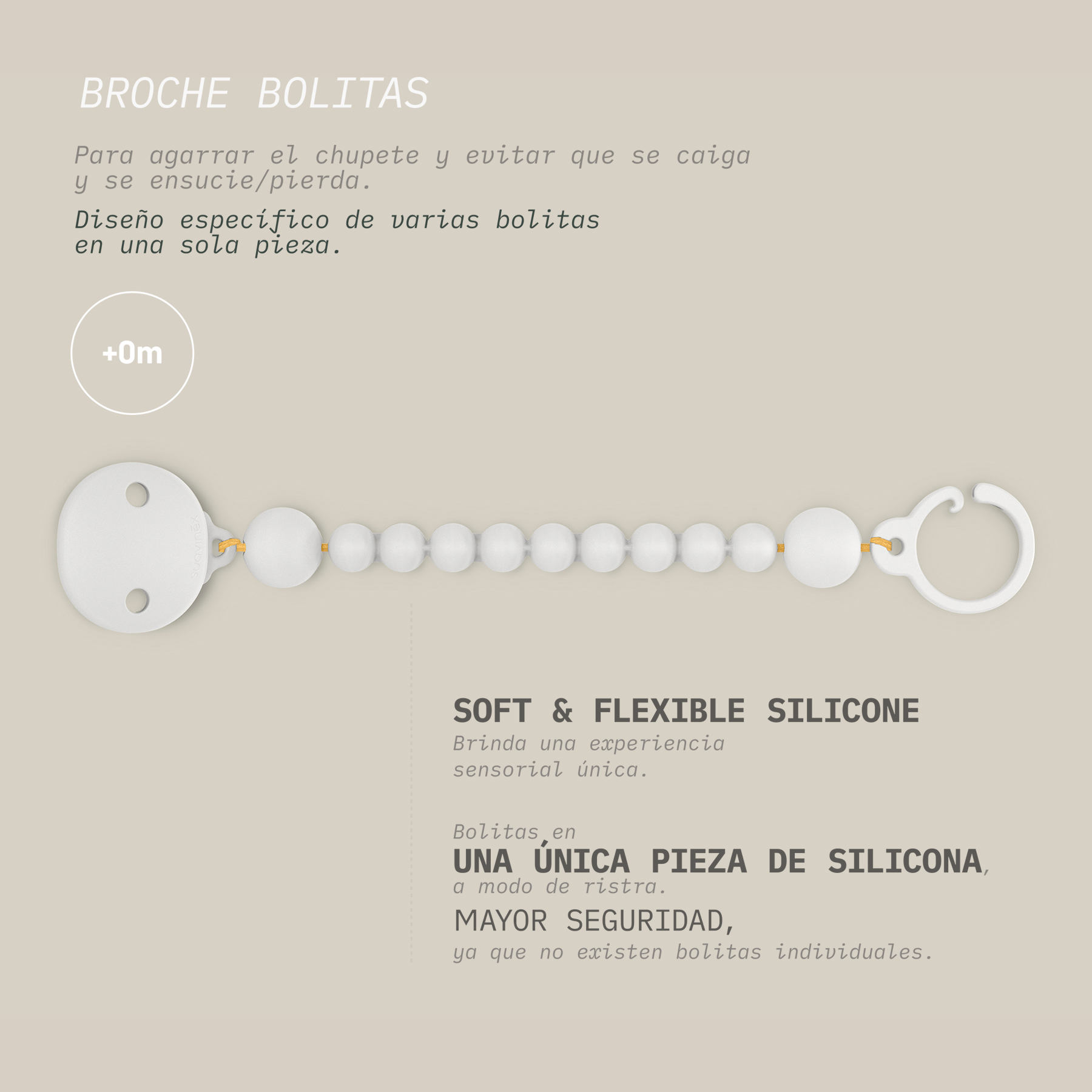 S BROCHE BOLITAS SIL SOFT MO I3